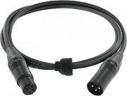 Cordial CPM 1,5 FM-FLEX микрофонный кабель XLR female/XLR male, разъемы Neutrik, 1,5 м, черный